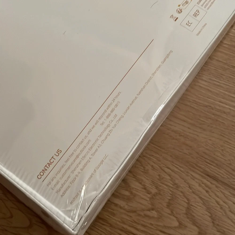 White A6 HD android Tablet with Minimalist Design Brand New NWT